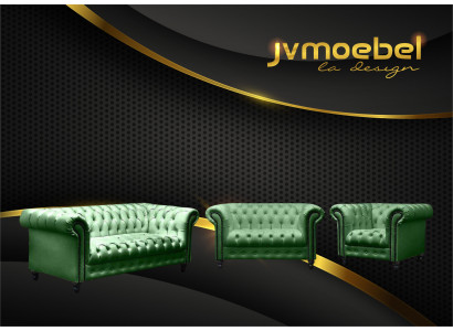 Modern designer set 31-seater Chesterfield sofas living room set