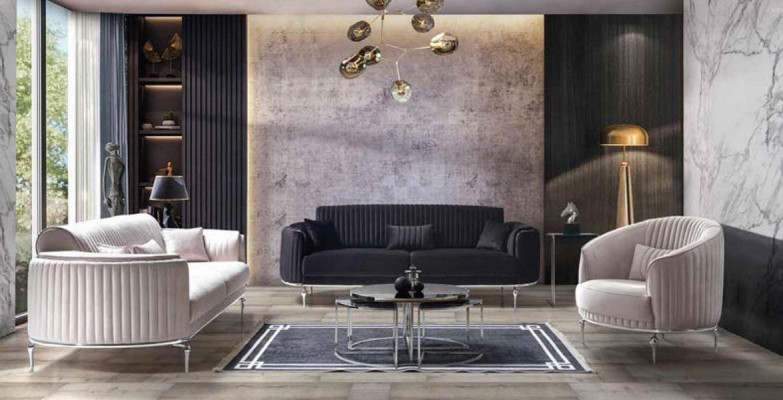 Sofa set 331 seater couch upholstery backrest sofa suite textile fabric