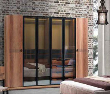 Wardrobe luxury closet furniture bedroom cabinets glass doors