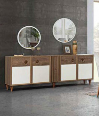 Chest of drawers wooden sideboard mirror solid living room chests of drawers