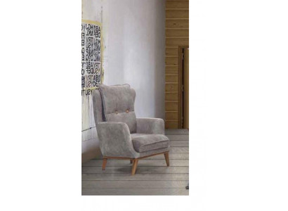 1 seater armchair textile lounge luxury club upholstered relax sofa furniture design couch