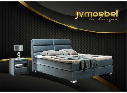 Bed textile 2x nightstand 3-piece bedroom set furniture luxury modern beds new