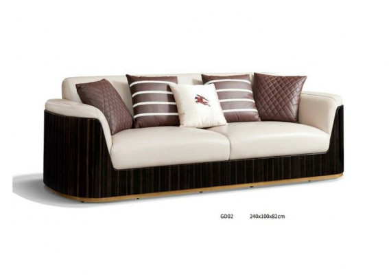 3-seater beige sofa, modern design couches, leather sofas, new creative