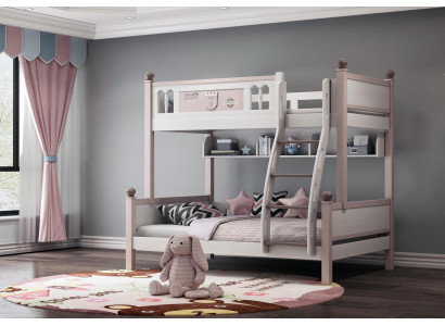Bunk bed loft bed high gloss natural loft bed children's bed tier beds bed