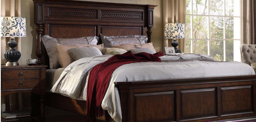 Wood bed double bed solid wood bedroom hotel 180x200cm new beds new