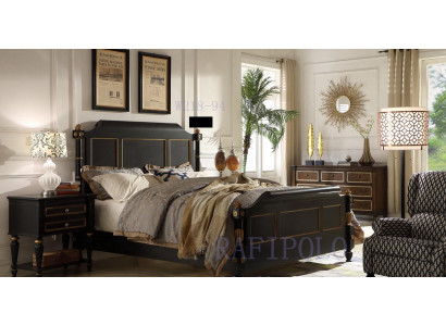 Bedroom Wooden Bed Real Wood Bed Hotel 180x200 Style Solid Furniture Beds