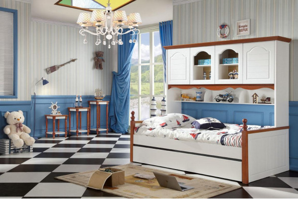 Beds Children's Youth Room Beds Wood Bedroom Living Country House Furniture New