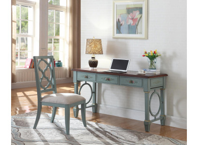 Desk office furniture wood shelves office table dining table chair 2-piece
