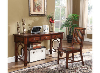 2-piece desk set office furniture table wood design furniture cabinet computer