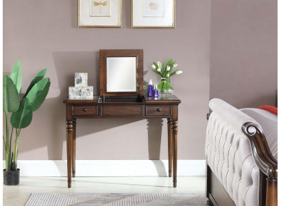Solid wood table classic console mirror dresser vanity bedroom new