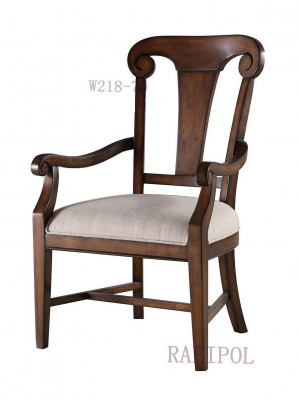 Classic chair dining room chair wood brown armrests armchair recliner chairs