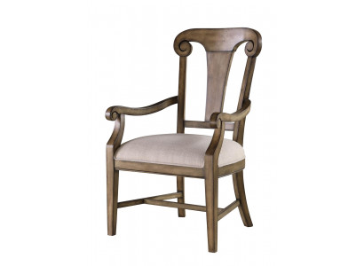 Chair Brown Design Living Room Dining Room Wooden Chairs Upholstered with Armrest New