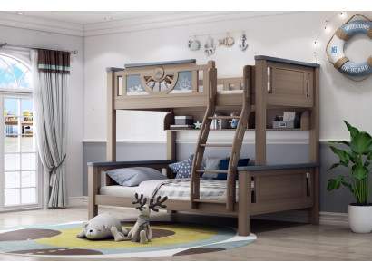 Bunk bed children's youth room furniture wood loft bunk bed double beds