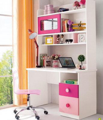Set Table Bed Wardrobe Dresser 4-piece Complete Youth Room Children's Room