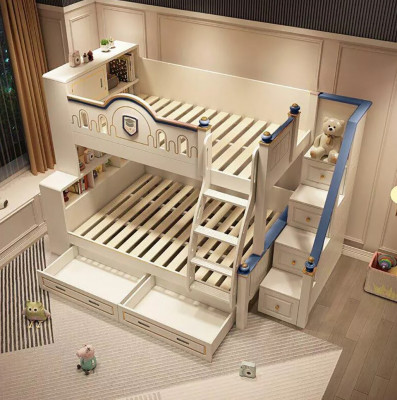 Children's bed bunk bed youth bed loft bed design modern bed children's room beds