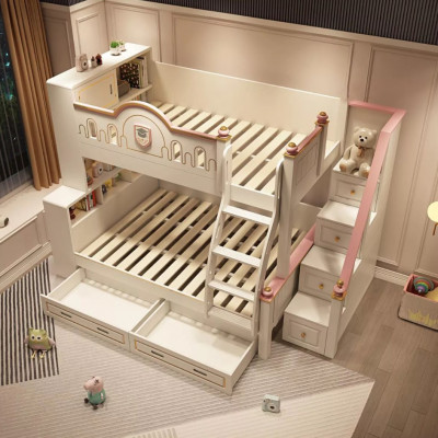 Children's bed bunk bed youth bed loft bed design modern bed children's room beds