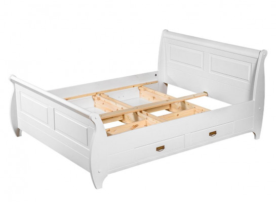 Country Style Luxury Bed Double Bed Double Beds White Beds Bedroom