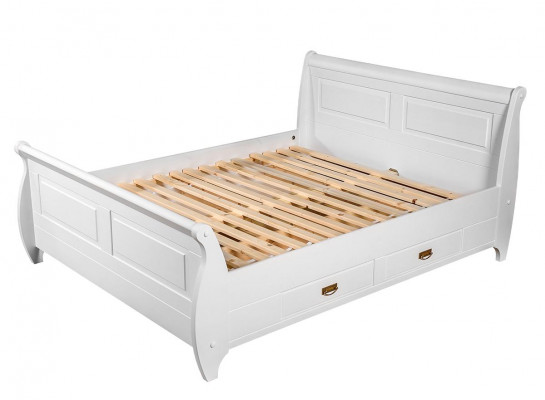 Country Style Luxury Bed Double Bed Double Beds White Beds Bedroom