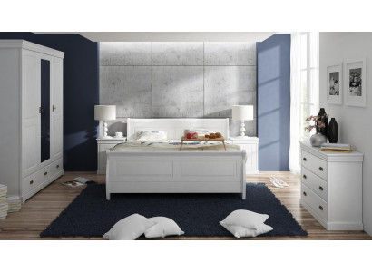 Furniture Bedroom Set Design Bed 2x Nightstand Dresser Wardrobe New 5-piece set