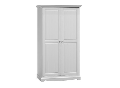 Country-style wardrobe cabinet multipurpose clothes closet wood cabinets white