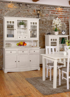Country style sideboard dresser furniture farmhouse cabinet solid wood dresser