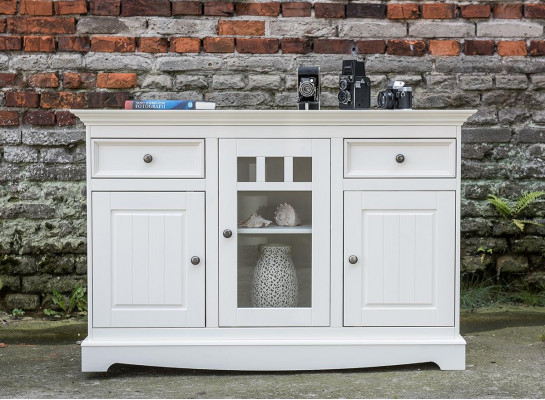Buffet cabinet bar cabinet country house luxury Italian wood furniture white large new