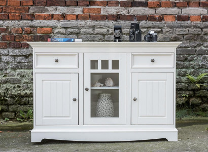 Buffet cabinet bar cabinet country house luxury Italian wood furniture white large new