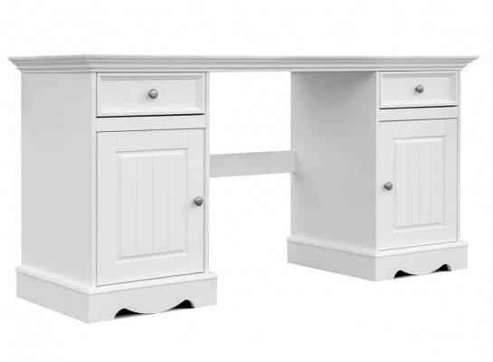 Cottage Desk Furniture Study Office Furniture Solid Wood Office Table White