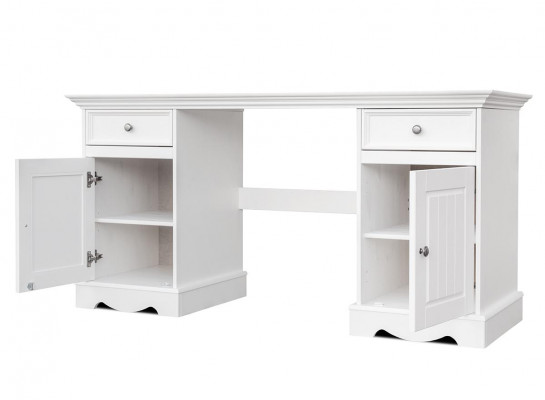 Cottage Desk Furniture Study Office Furniture Solid Wood Office Table White