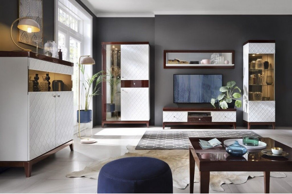 Modern display cabinet designer shelf glass cabinet shelves displays