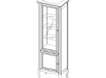 Cabinet Real Wood Solid Wood Classic Display Cabinet Display Cabinet Model PR-W 1-2