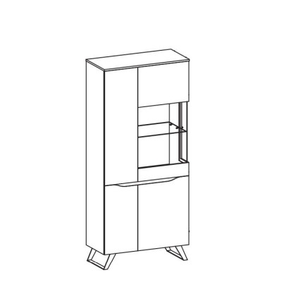 Design display sideboard cupboard side cabinet shelf luxury living room cabinets new