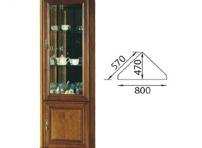 Classic display cabinet, corner cabinet, solid wood, collector display cabinets