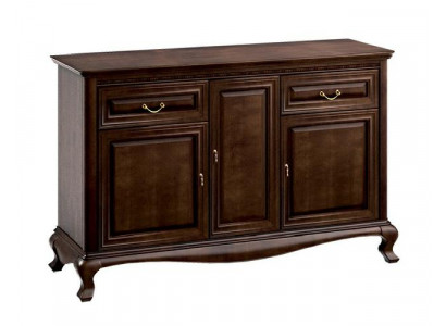 Classic chest of drawers, genuine wood, wooden cabinet, solid wood, handcrafted V-K3M