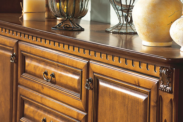 Classic chest of drawers, cabinet, sideboard, solid furniture, colonial, new OK8