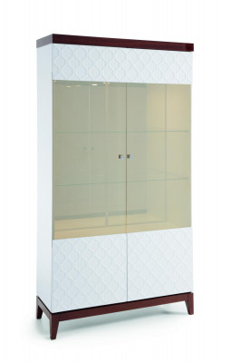 Modern design display cabinet glass cupboard showcase decorative shelf