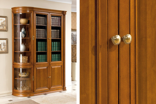 Classic wardrobe bookcase bookshelf display cabinet glass cabinet