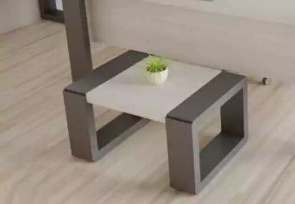 Gray office furniture desk file cabinet dresser coffee table 3-piece set