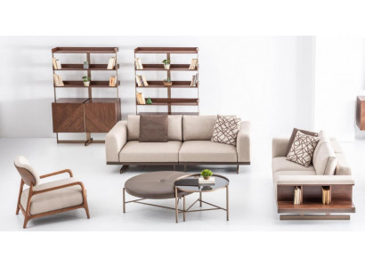 Modern sofa set luxury furniture upholstery textile couch gray modern sofa