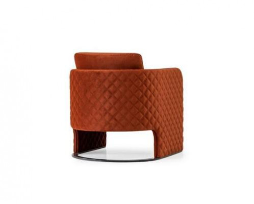 Armchair Wingback Chair Cocktail Chair Seat Modern Fabric Red Design Seat