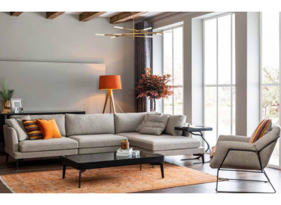 Sofa set L-shape couch armchair gray sofa modern furniture corner sofa set new