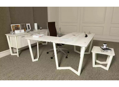 Desk Office Cabinet Corner Desk Office Set Filing Cabinet 3-piece.