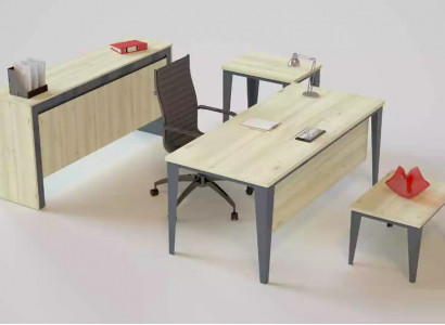 Office furniture modern desk coffee table chest of drawers side table 4-piece set.