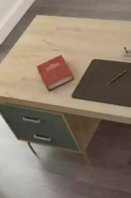 Office furniture 4-piece set: desk, file cabinet, dresser, coffee table