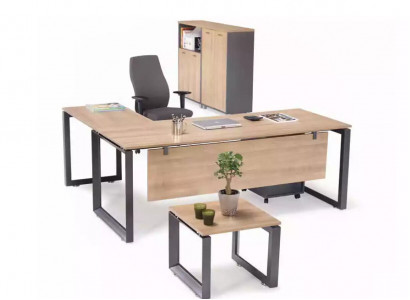 Exclusive office furniture corner desk, dresser, coffee table, 2x filing cabinets