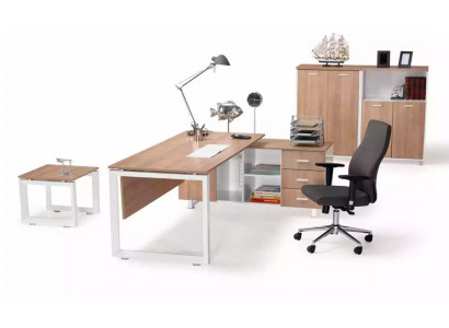 Office furniture desk filing cabinet coffee table 4-piece set furnishing