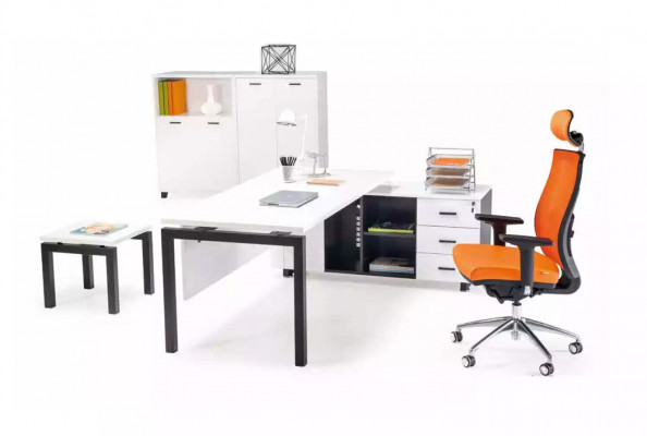 Office furniture set desk file cabinet coffee table 4-piece set