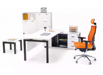 Office furniture set desk file cabinet coffee table 4-piece set