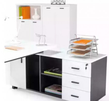 Office furniture set desk file cabinet coffee table 4-piece set