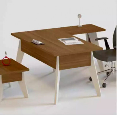 Corner desk table filing cabinet coffee table cabinet furniture office 3-piece set.